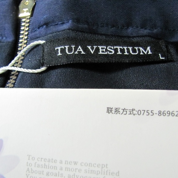 Queen Mulock Tua Vestium Dress L Exposed Zipper - Picture 3 of 3